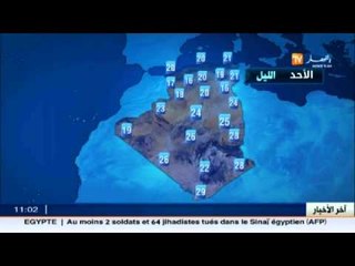 الأحوال الجوية : توقعات الطقس  المرتقبة لظهيرة اليوم