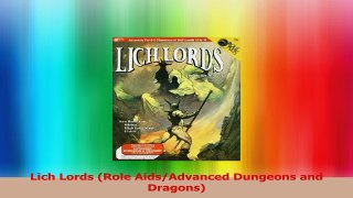 Lich Lords Role AidsAdvanced Dungeons and Dragons Download