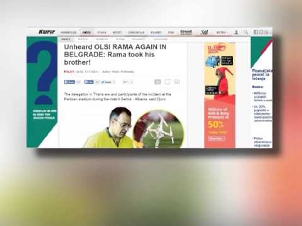 MEDIAT SERBE PER FJALEN E RAMES NE BEOGRAD, “NA HODHI DRONIN FOLKLORIK E DIPLOMATIK” LAJM