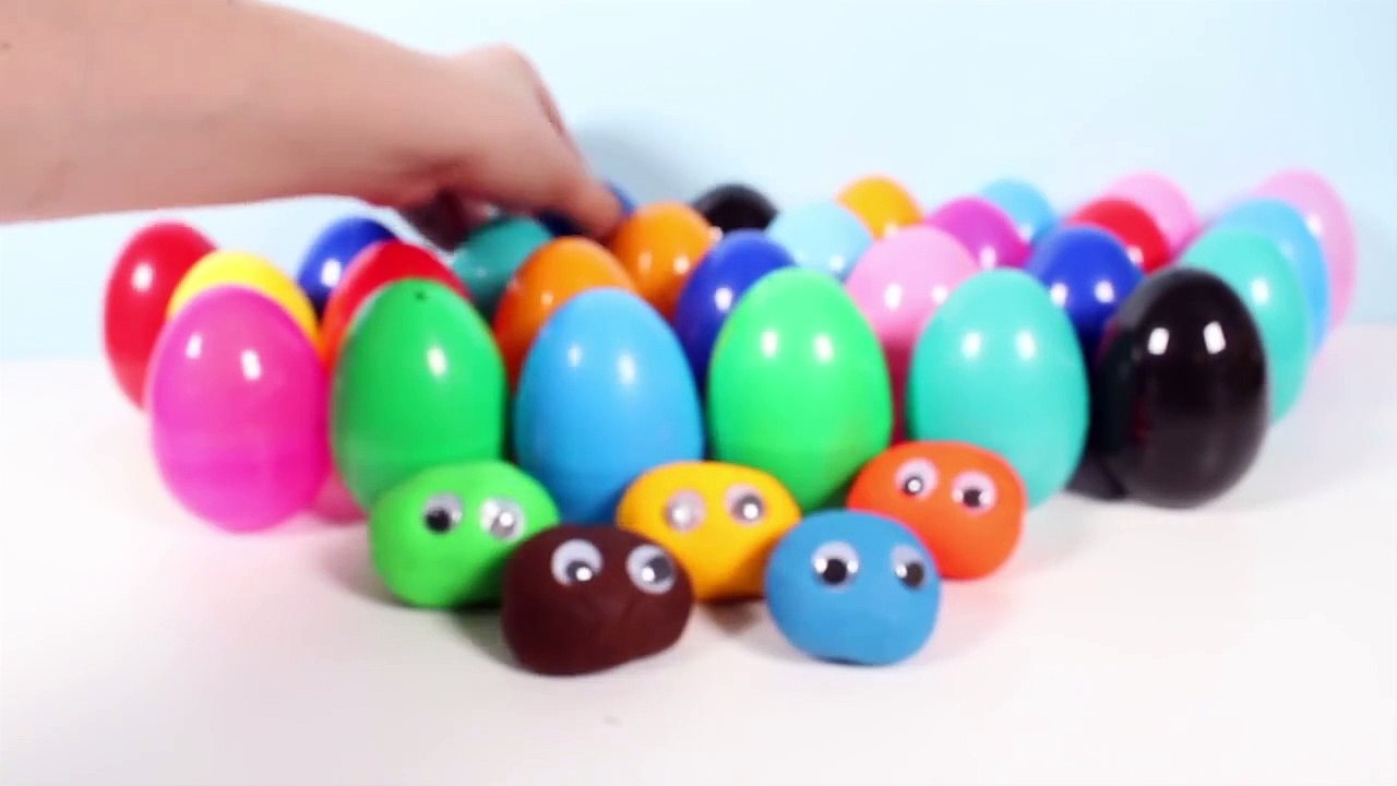 Play Doh Surprise Eggs Peppa Pig Hello Kitty Angry Birds Disney Frozen Mickey Mouse Toy Vi