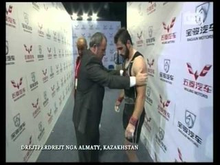 SHQIPERIA TRIUMFON NE KAZAKISTAN,DANIEL GODELLI SHPALLET KAMPION BOTE NE PESHENGRITJE LAJM