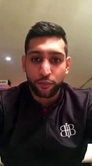 Amir khans message to ali(gifted with cancer)