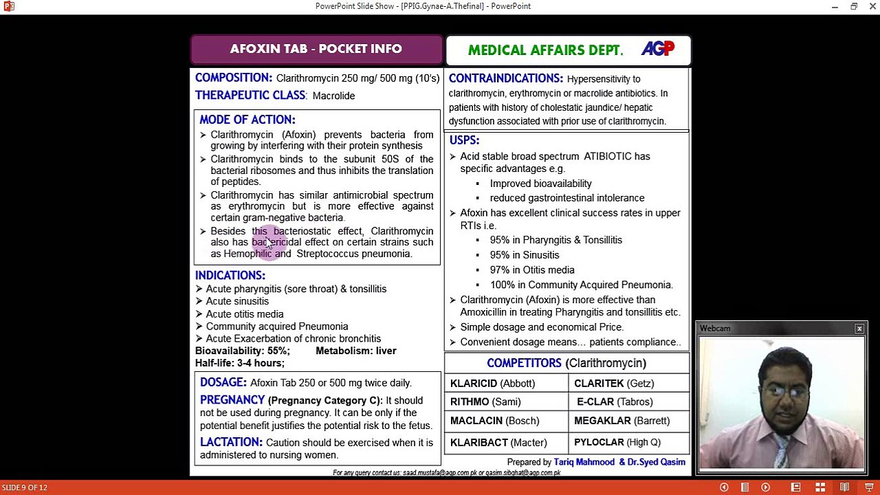 Afoxin Pocket Info Training by Dr. Syd Qasim