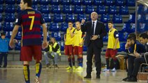 (FCB Lassa Futsal): Declaracions de Marc Carmona i Lin, abans del FCB Lassa-Palma Futsal