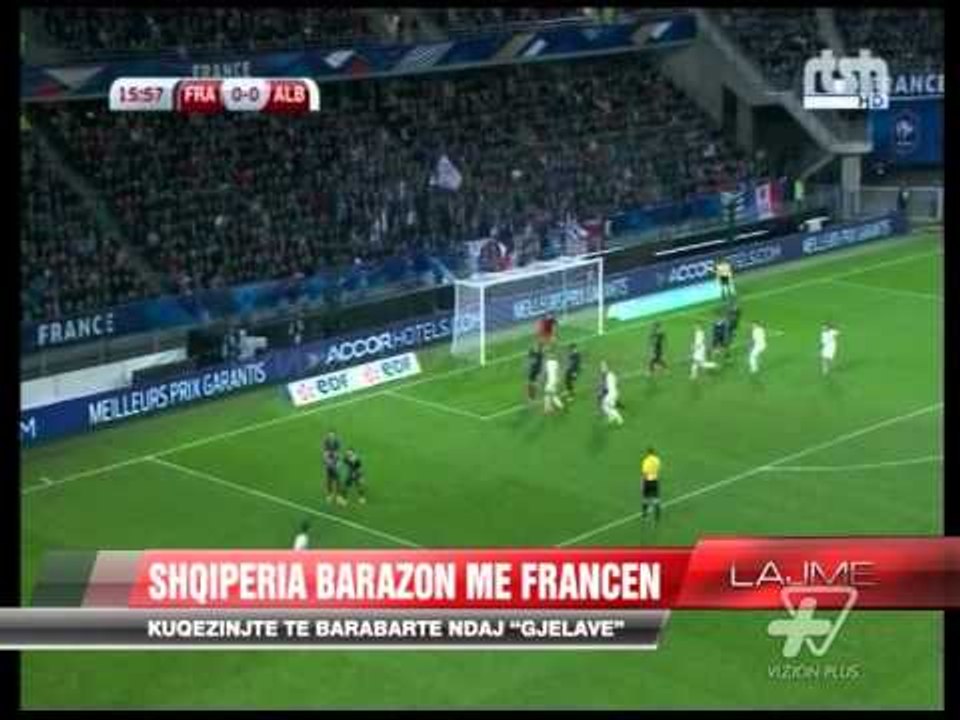 Shqipëria barazon me Francën - News, Lajme - Vizion Plus
