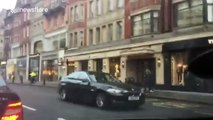 Exclusive footage of Knightsbridge Watches of Switzerland smash and grab raid