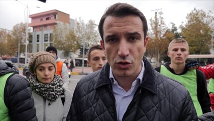 Report TV - Përurohet rinkonstruksioni i rrugës Dritan Hoxha