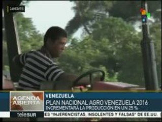 Venezuela incrementará 25% su producción agrícola para 2016