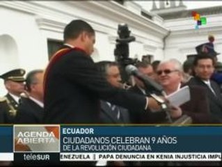 Ecuador festeja 9 años de cambio y revolución ciudadana