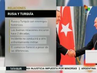 Derribo del avión SU-24 afecta relaciones de Rusia y Turquía