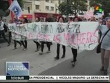 Brasil: mujeres marchan en Sao Paulo contra la violencia machista