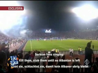 MEDIA ITALIANE NDERGJEGJESOHET PER INCIDENTET EMEDHA NE SFIDEN SERBI VS SHQIPERI LAJM