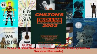 Read  Truck  Van Service Manual 19982002 Chilton Service Manuals Ebook Free