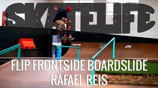 Flip Frontside Boardslide | Tutorial #SKATELIFE | Rafael Reis