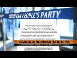 Rezolutë në mbështetje të PD - Top Channel Albania - News - Lajme