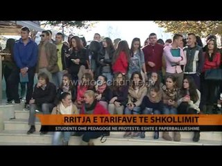 Rritja e tarifave të shkollimit - Top Channel Albania - News - Lajme