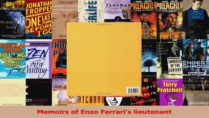 Read  Memoirs of Enzo Ferraris lieutenant Ebook Free