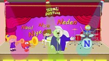N Harfi ABC Alfabe SEVİMLİ DOSTLAR Eğitici Çizgi Film Çocuk Şarkıları Videoları