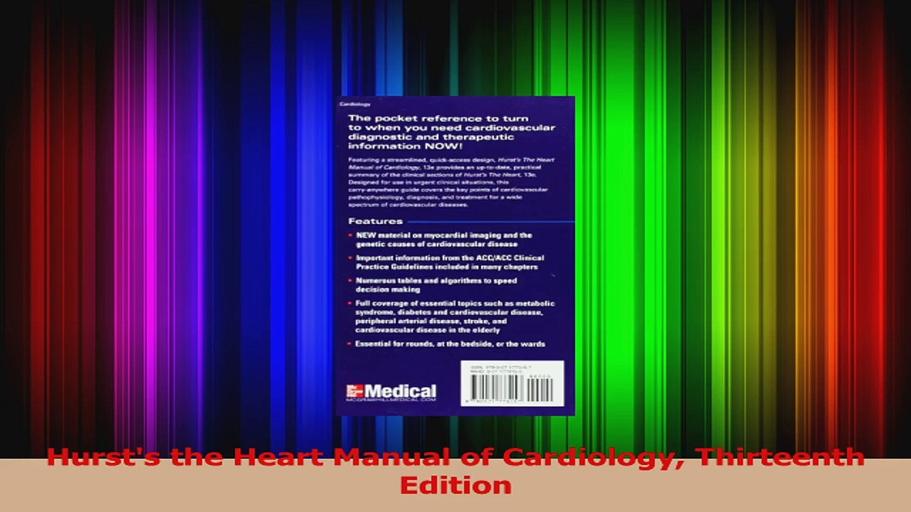 Hursts the Heart Manual of Cardiology Thirteenth Edition Read Online