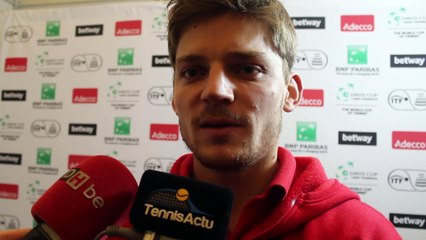 Coupe Davis 2015 - David Goffin : "C'est ça la magie de la Coupe Davis"