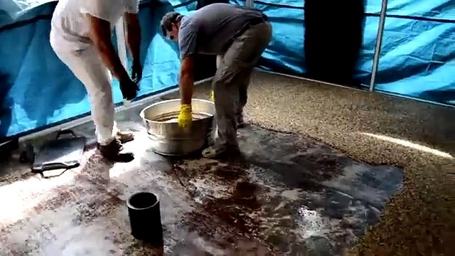 How-To Install Epoxy Natural Stone Flooring