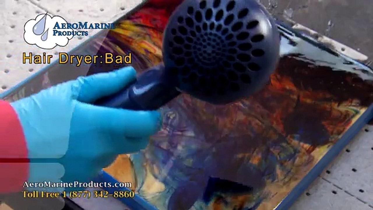 Don't use a hair dryer to remove air bubbles in epoxy video Dailymotion