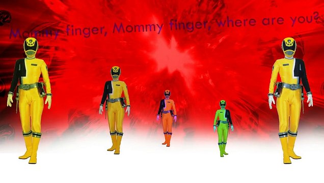 The Finger Family Power Rangers Family Cartoon Animation Nursery Rhymes Power Rangers Fing