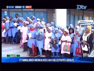 27 Ambulances médicalisées aux collectivités locales