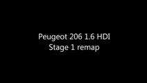 Peugeot 206 1.6 HDI 110 - Stage 1 remap - Acceleration - 1080p