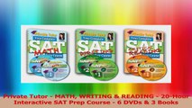 Private Tutor  MATH WRITING  READING  20Hour Interactive SAT Prep Course  6 DVDs  3 PDF