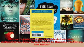 Download  Roberts Rules in Plain English A Readable Authoritative EasytoUse Guide to Running PDF Online