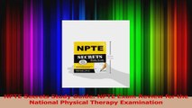 NPTE Secrets Study Guide NPTE Exam Review for the National Physical Therapy Examination Read Online