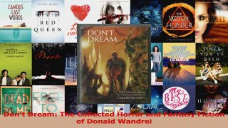 Read  Dont Dream The Collected Horror and Fantasy Fiction of Donald Wandrei PDF Free