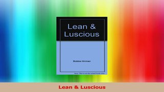 Lean  Luscious Download