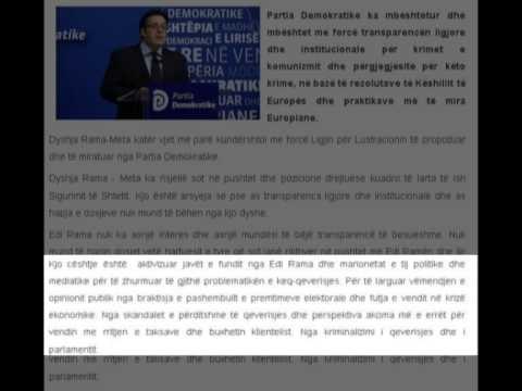 PD KUNDER HAPJES SE DOSJEVE,“RAMA DHE META KANE NEN KONTROLL DOSJET ME EMRA” LAJM