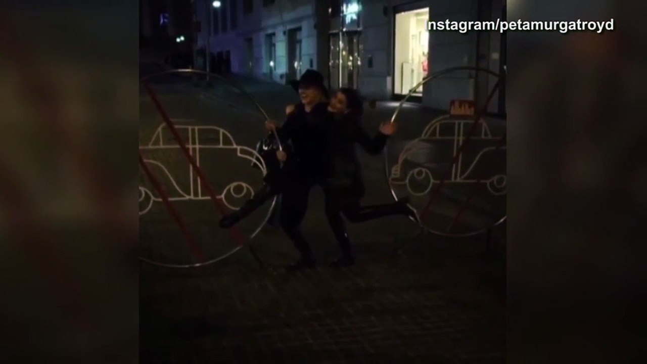 Rumer Willis & DWTS pro Peta Murgatroyd late night shenanigans