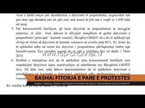 Skema e pagesës së energjisë. Basha: Fitorja e protestës - Top Channel Albania - News - Lajme