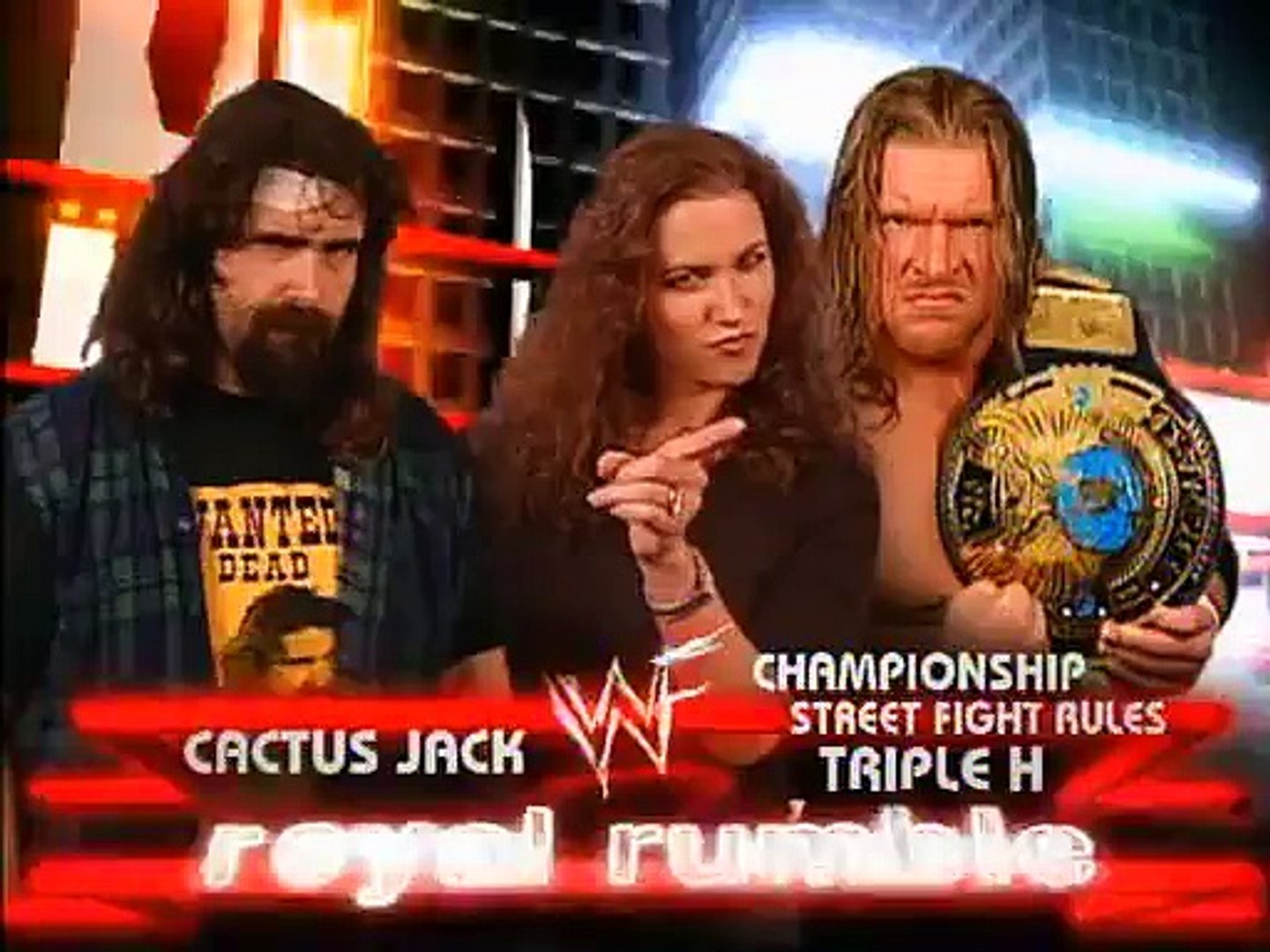 HHH vs Cactus Jack Street Fight WWF Royal Rumble 2000 - video Dailymotion