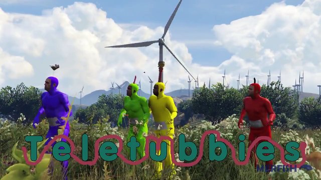 Teletubbies recreated in GTA V [Side By Side Comparison]