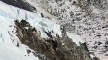 Videographer captures dramatic moment a glacier collapses