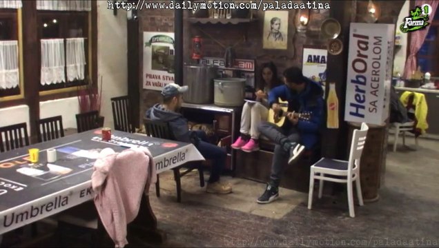 Farma 6 ~ Gabi i Aca pevaju novu pesmu Ja te jos uvek volim a Semiru nije bas svejedno