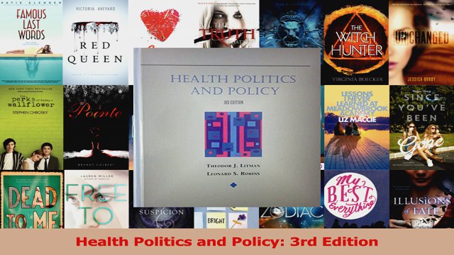 PDF Download Health Politics and Policy 3rd Edition Read Online