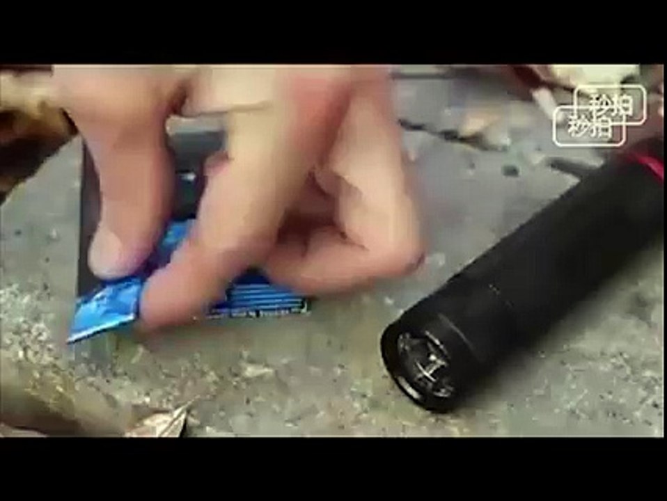 How To Make Fire With Gum Wrapper!