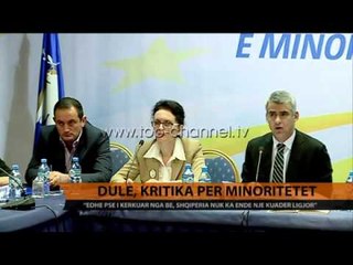 Dule: Klasa politike ka dështuar me minoritetet - Top Channel Albania - News - Lajme