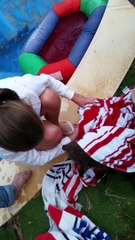 Koala stuck in pool attacks its rescuers