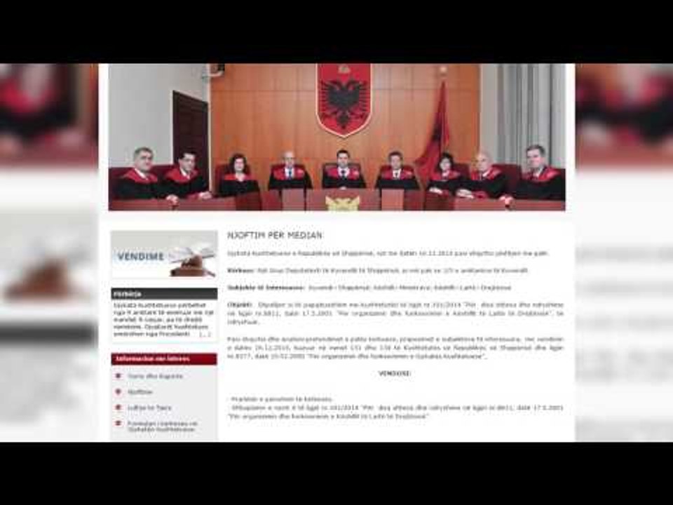KUSHTETUESJA RREZON KERKESEN E PRESIDENTIT PER KLD