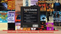 Read  Handbook of Training Evaluation and Measurement Methods Improving Human Performance Ebook Free