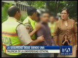 La seguridad sigue siendo una falencia en la universidad Estatal