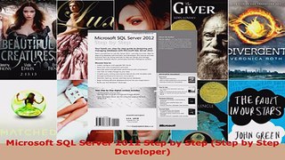 Read  Microsoft SQL Server 2012 Step by Step Step by Step Developer Ebook Free