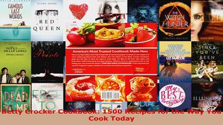 Download  Betty Crocker Cookbook 1500 Recipes for the Way You Cook Today Ebook Free